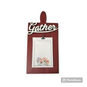 Decorative Wood Cutting Board,"Gather", Homemade